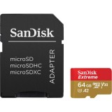 CARTAO MICROSD 64GB SANDISK EXTREME U3 170MB/S SDSQXAH-064G-GN 6AA