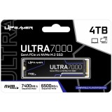 SSD UP Gamer ULTRA 7000, Gen4, 4TB, M.2 NVMe, Leitura até 7200MB/s,...