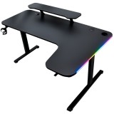 MESA GAMER SATE GT-604 RGB 1060X810X130MM BLACK