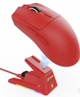 Mouse Gamer sem fio ATTACK SHARK X1 PAW-3395PRO Trimodo USB-C BT...