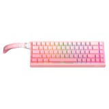 TECLADO ONIKUMA G69 C/CABO USB-C RGB PINK