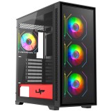 Gabinete Gamer UP Gamer Optmus, E-ATX, 4x Cooler, ARGB, Vidro...