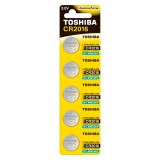 PILHA CR2016 TOSHIBA LITHIUM 3V - PACK-5
