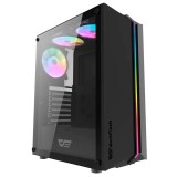 GABINETE AIGO DARKFLASH DK151 BLACK 3FANS ARGB