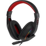 FONE P2 REDRAGON H120 RGB ARES PRETO/VERMELHO