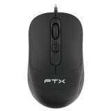 MOUSE FTX M73 USB/2400DPI/PRETO 128861