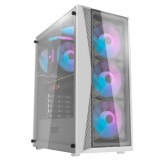 GABINETE AIGO DARKFLASH DK352 ARGB 4FAN WHITE
