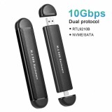 GAVETA P/ SSD M.2 NVME STAR ENCLOSURE USB/USB-C DUAL