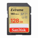 CARTAO SD 128GB SANDISK EXTREME U3 V30 180MB/S SDSDXVA-128G-GN CIN