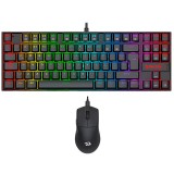 TEC/MOUSE REDRAGON S145 WIRED RGB BLACK ESPANHOL