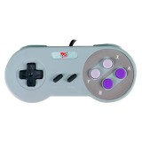 CONTROLE SUPER NINTENDO PLAY GAME PADRAO USB CINZA