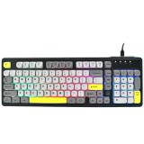 Teclado GAMER AJAZZ AF98 NACODEXX ING PRETO/CINZA