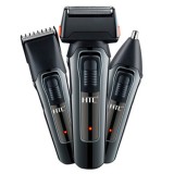 CORTADOR DE CABELO HTC AT-1088C 3EN1 RECARR. BLK *