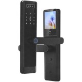 FECHADURA DIGITAL SATE SMART DOOR LOCK SL-84M BLK* 3D FACE BLACK