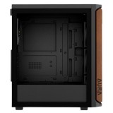 GABINETE GAMDIAS AURA GC11 WOOD MICRO-TOW ARGB BLK BLACK 4FAN