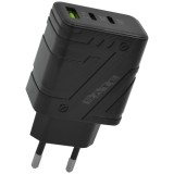CARREGADOR SATE A-CC1201 ADAPTER USB+USB-C 12W BLK BLACK