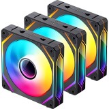 COOLER FAN JONSBO ZL-120B ARGB 120MM BLACK 3PACK*G ZL-120B 3PACK