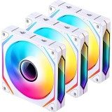 COOLER FAN JONSBO ZL-120W ARGB 120MM WHITE 3PACK*G ZL-120 3PACK