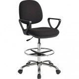 CADEIRA PRA CAIXA LEVEL LVS-214 GIRATORIA COM APOIO - BLACK