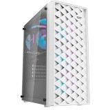 GABINETE AIGO DARKFLASH DK351 VIDRO ARGB 4FAN WHITE 4FANS/E-ATX