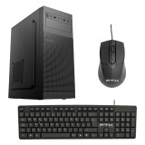 GABINETE KIT FTX PCC-5W1SK 500W/MOUSE+TEC/ESP 132356 BLACK