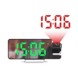 RELOGIO DESPERTADOR SATE LED AC-T6871 GREEN