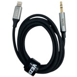 ADAPTADOR AUX VEZR VZ-012 P2/LIGHTNING 3.5MM GRAY