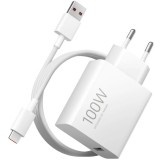 CARREGADOR USB-C XIAOMI MDY-19-ER 100W C/CABO WHIT WHITE