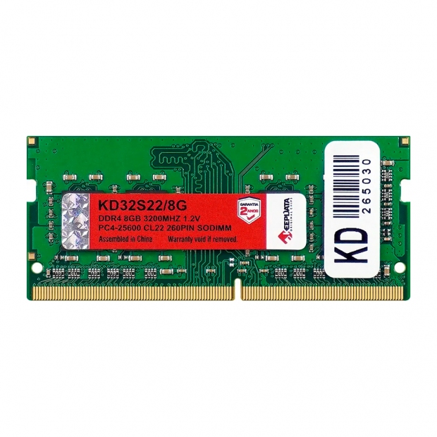 Anúncio: Memória para Notebook Keepdata, DDR4 8GB (1x8GB), 3200MHz, SO-DIMM, KD32S22/8G, Verde