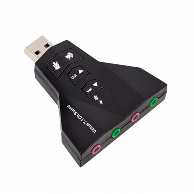 Anúncio: ADAPTADOR DE AUDIO USB P/ 7.1 MICROFINS