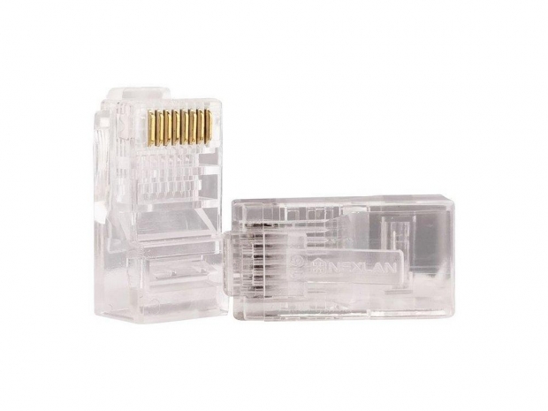 Anúncio: CONECTOR RJ45 CAT5E - TRANSPARENTE - 100PCS