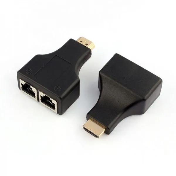 Anúncio: ADAPTADOR HDMI P/ RJ45P X2 EXTENSOR 30M MTS 1080P