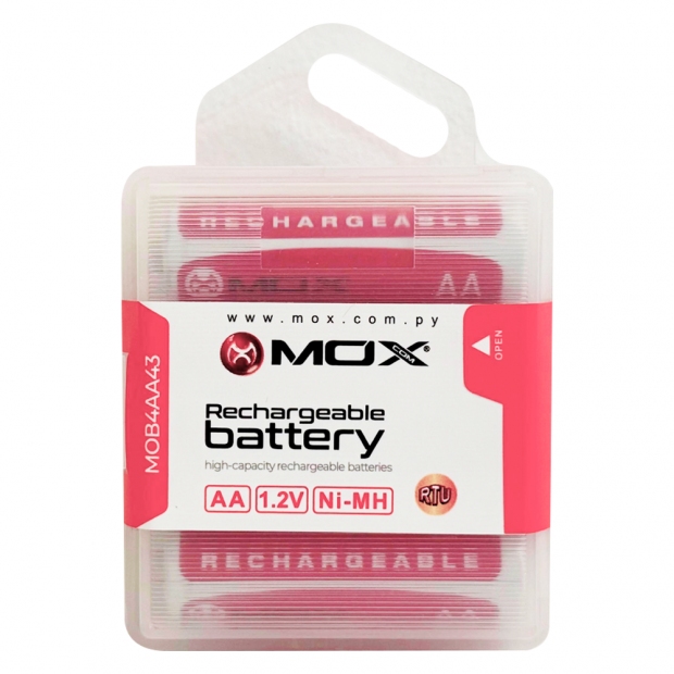 Anúncio: PILHA AA RECARREGAVEL MOX AA X4 4300MAH