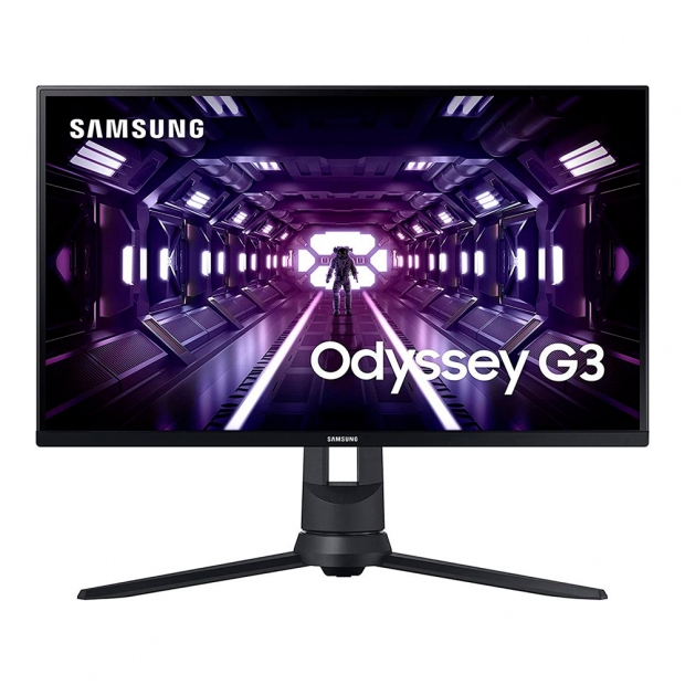 Anúncio: Monitor Samsung Gaming Odyssey G3 LF24G35TFWLXZP 24" Full HD (1920 x 1080), 144HZ, 1ms, 1xHDMI 2.0, 1xDisplayPort 1.2, 1xVGA (D-Sub), 1xConector de Audio, AMD FreeSync Premium, Preto