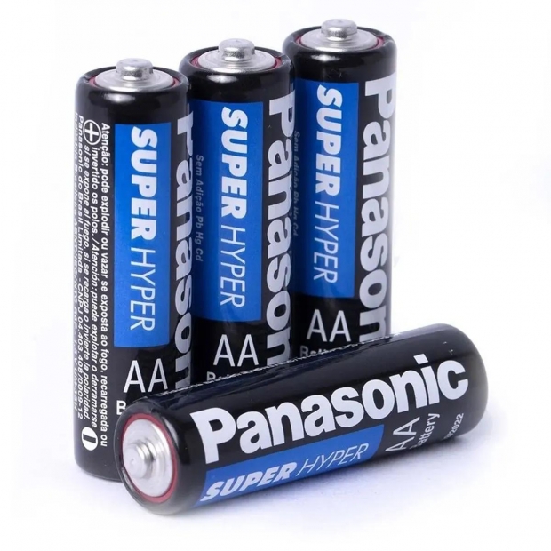 Anúncio: PILHA AA PANASONIC SUPER HYTER - 4 UNIDADES