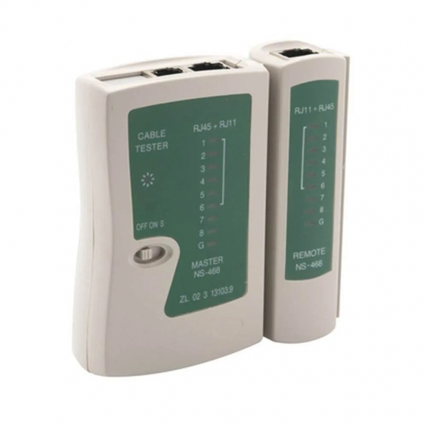 Anúncio: TESTADOR DE CABO/TELEFONE RJ45/RJ11