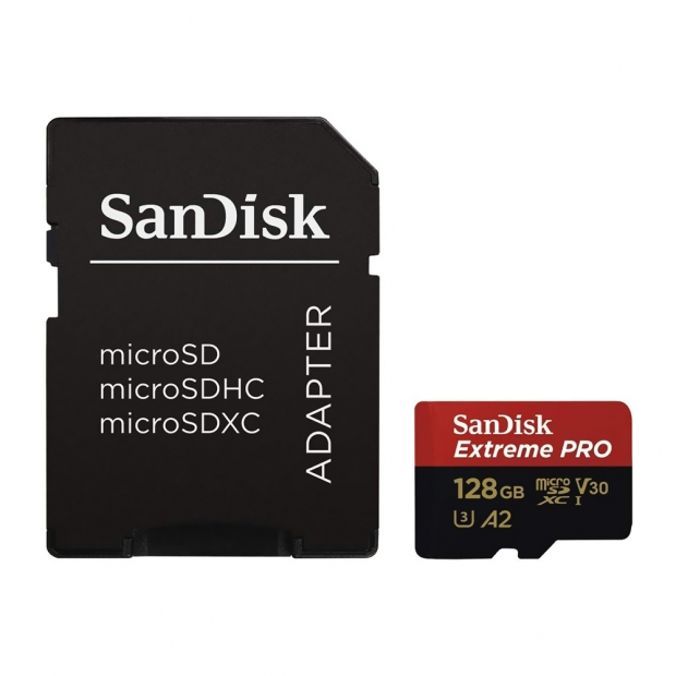 Anúncio: CARTAO MICROSD 128GB SANDISK EXT.V30 200MB/S 90MB SDSQXCD-128G-GN6MA