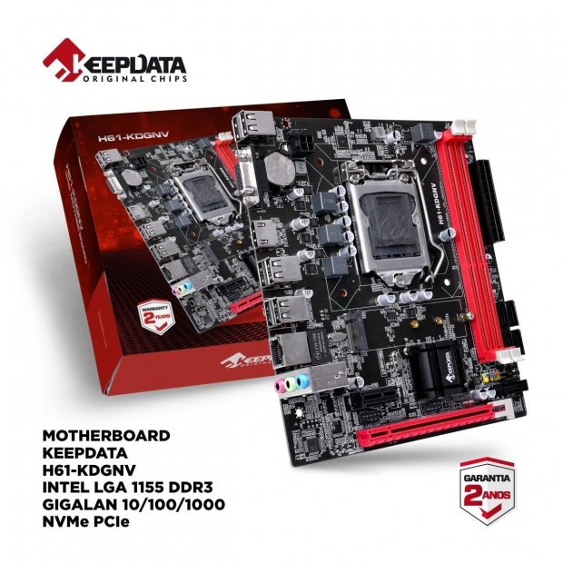 Anúncio: MB 1155 KEEPDATA H61-KDGNV DDR3/HDMI/VGA/M.2