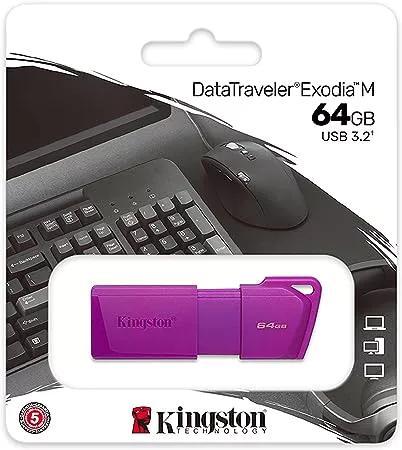 Anúncio: PEN DRIVE 64GB KINGSTON KC-U2L64-7LP EXODIA PURPLE