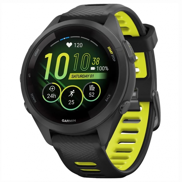 Anúncio: RELOGIO GARMIN FORERUNNER 265S BLACK/AMP YELLOW BN 010-02810-03