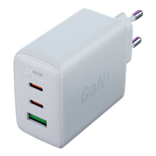 Anúncio: CARREGADOR ACEFAST A41 65W USB-A + USB-C X2 WHITE