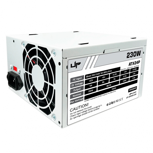 Anúncio: Fonte UP Gamer 230W, ATX24P, c/ Cabo, Bivolt Chaveada, Prata, 24-Pin, 50-60Hz 6/4A