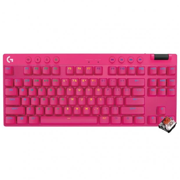 Anúncio: TECLADO LOGITECH G PRO X TKL LIGHTSPE WIRELESS PIN 920-012154/PINK