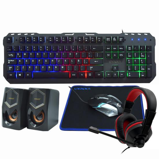 Anúncio: TEC/MOUSE/MOUSEPAD/FONE/SPEAKER SATE GK-54 ESPANHOL  -  BLACK