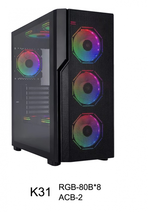 Anúncio: GABINETE SATE K31 8 FAN E-ATX PRETO