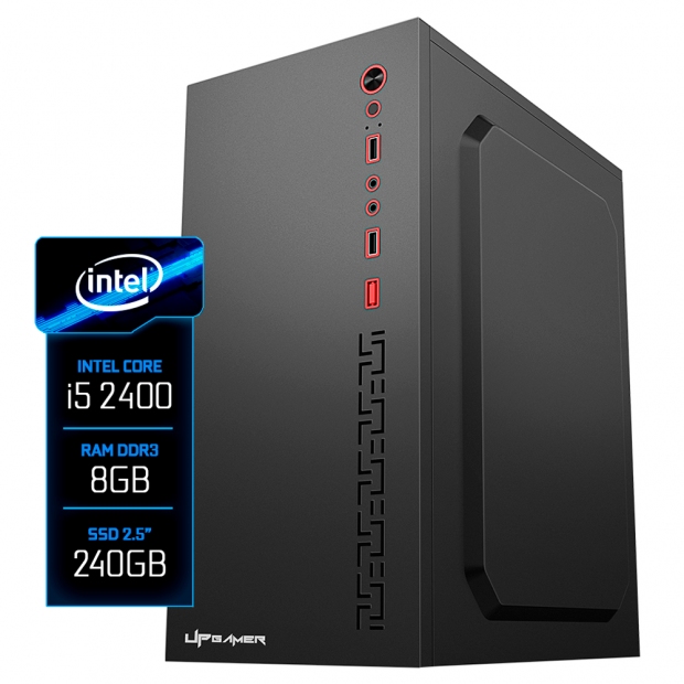 Anúncio: PC Montado Prime, Intel Core i5 2400 3.3GHz, 8GB DDR3 1600MHz, SSD 240GB, Placa Mãe H61M, Fonte 230W, Cooler Processador