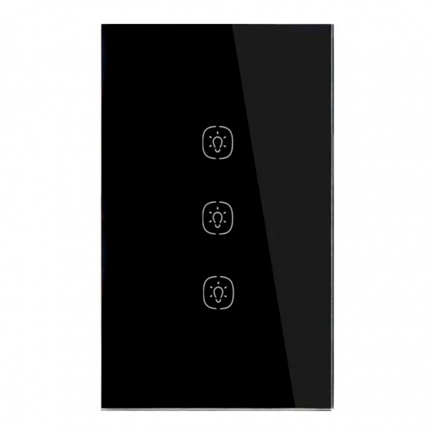 Anúncio: ZIGBEE HOMIE ESP TOUCH 3 INT. HSS03TR-BLK BLACK