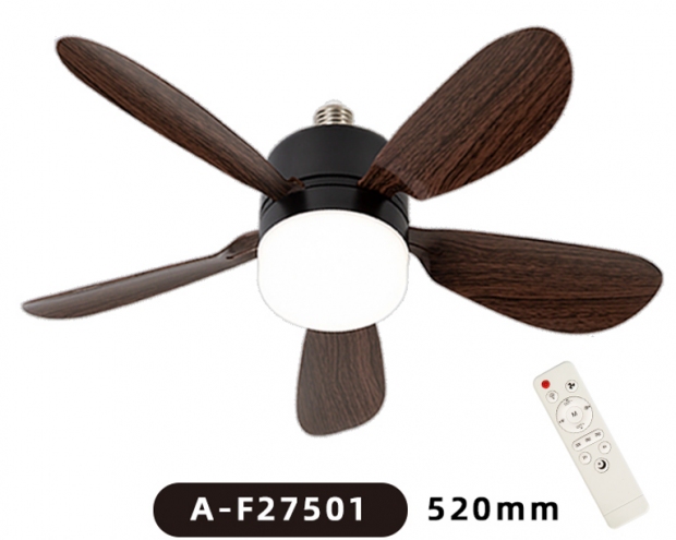 Anúncio: VENTILADOR DE TETO SATE C/LUMINARIA A-F27501 E27 30W BLACK