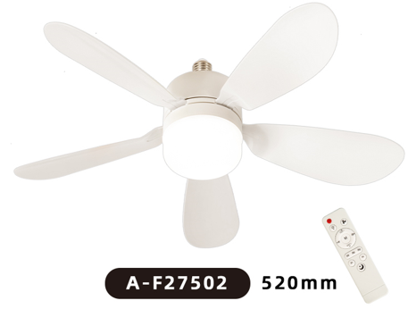 Anúncio: VENTILADOR DE TETO SATE C/LUMINARIA A-F27502 E27 30W 85-265V WHIT C/CON 520M
