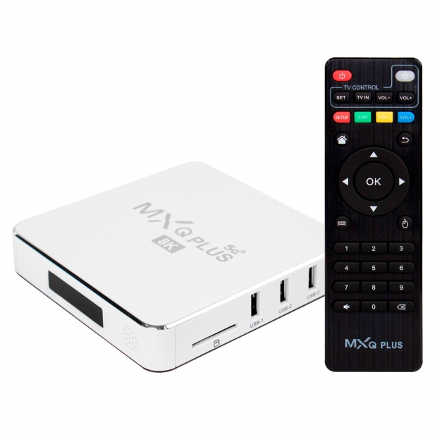 Anúncio: RECEPTOR TV BOX MXQ PLUS 8K 5G 64GB/256 ADR11 WHIT WHITE